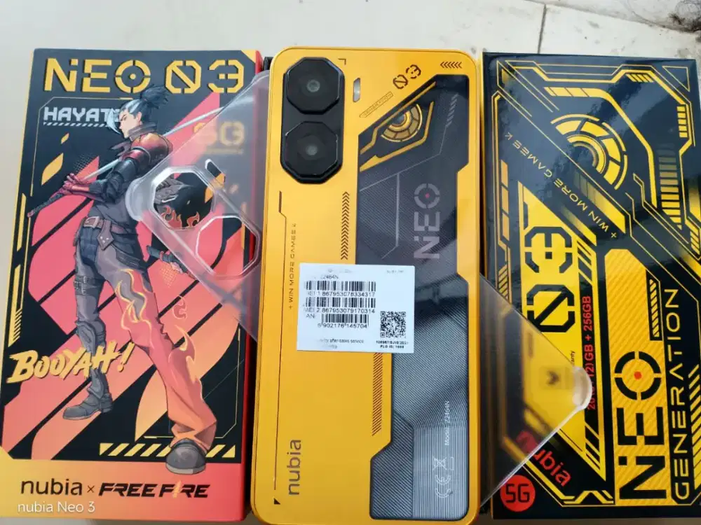 NUBIA NEO 3 (5G) FULLSET ORI 8+12/256GB SPEK GAMING