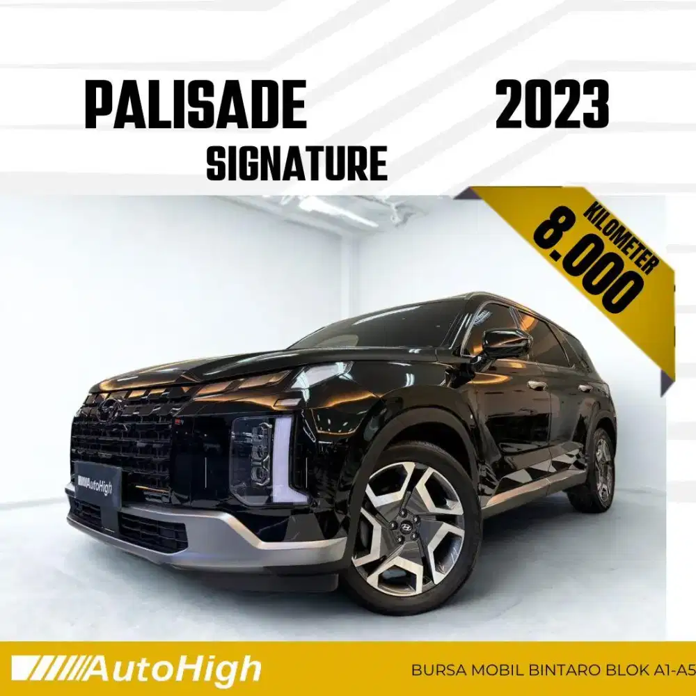 DP10% [Km8.000] Palisade Signature 2024 Black Reg 2025 #AUTOHIGH