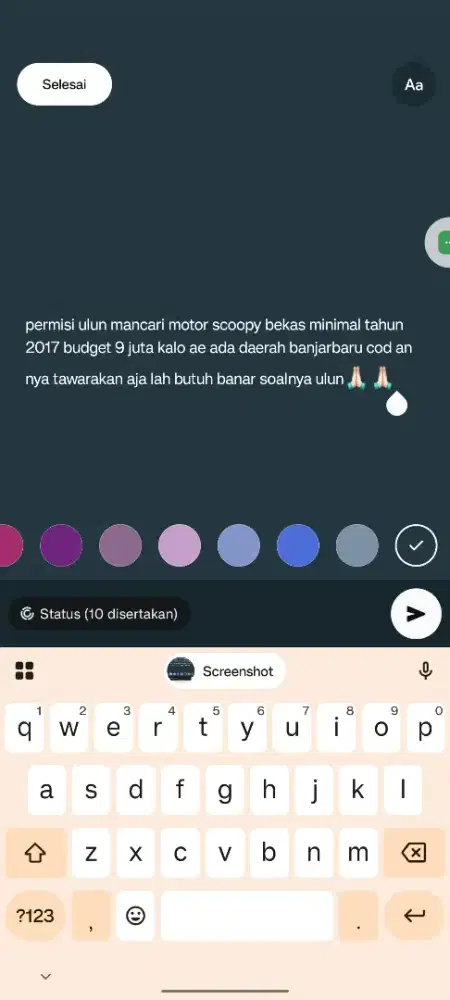 mohon tawar akan lah