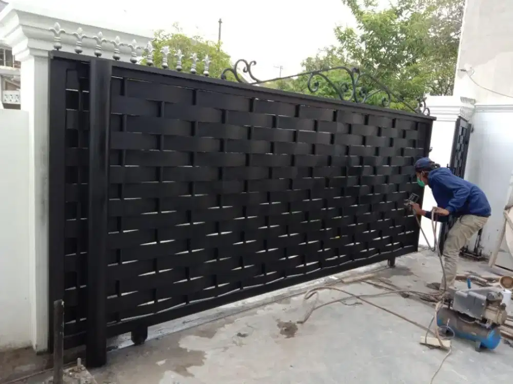 Pintu gerbang model tikar