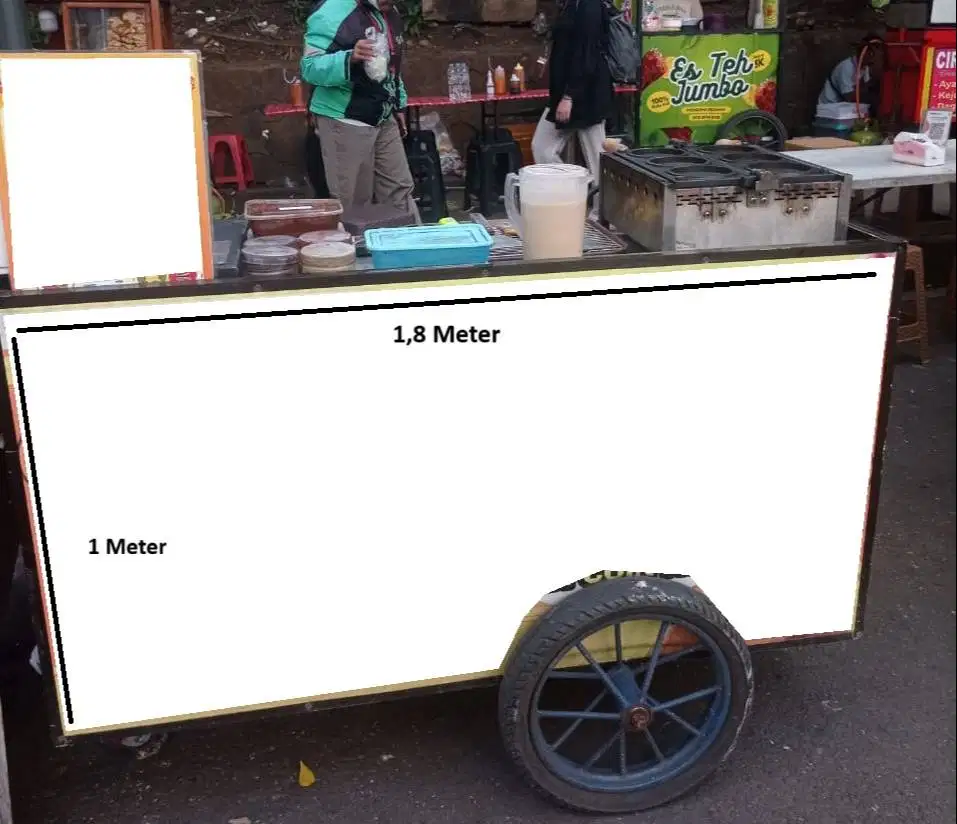 Jual Gerobak Dagang Area Jakarta