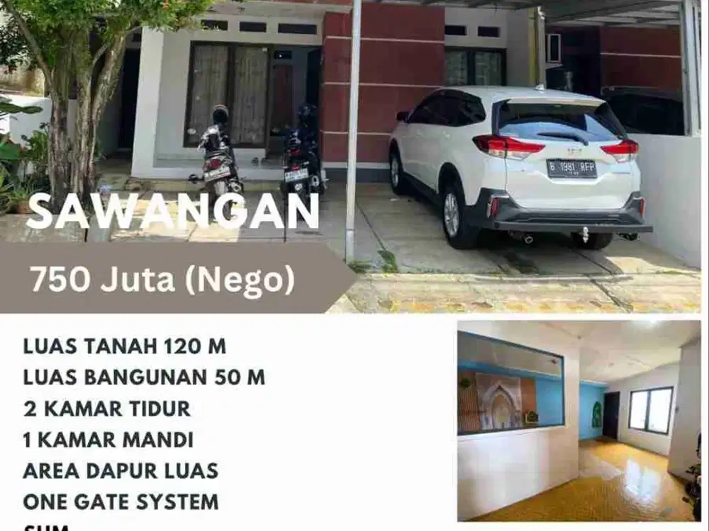 Rumah murah di daerah sawangan