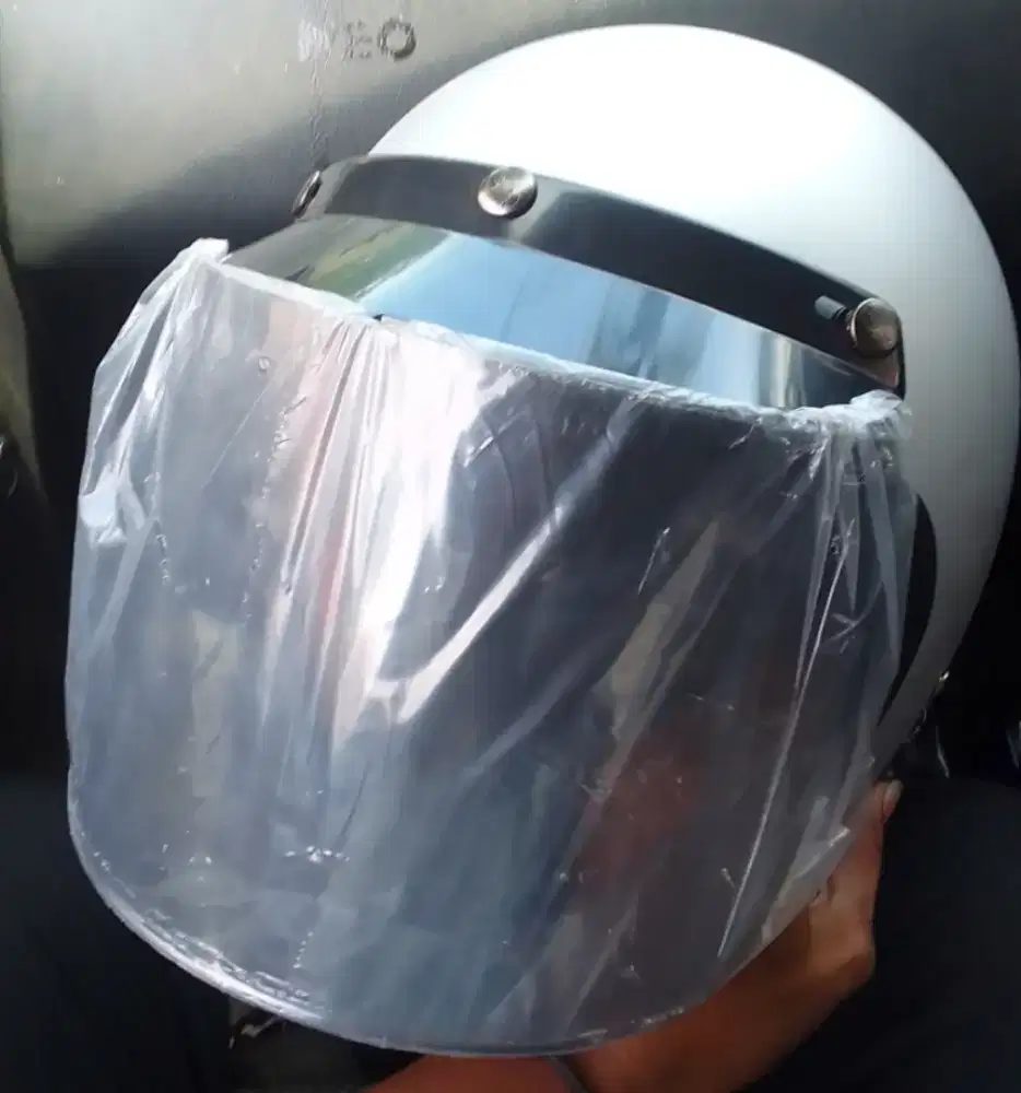 Helm bogo kaca datar