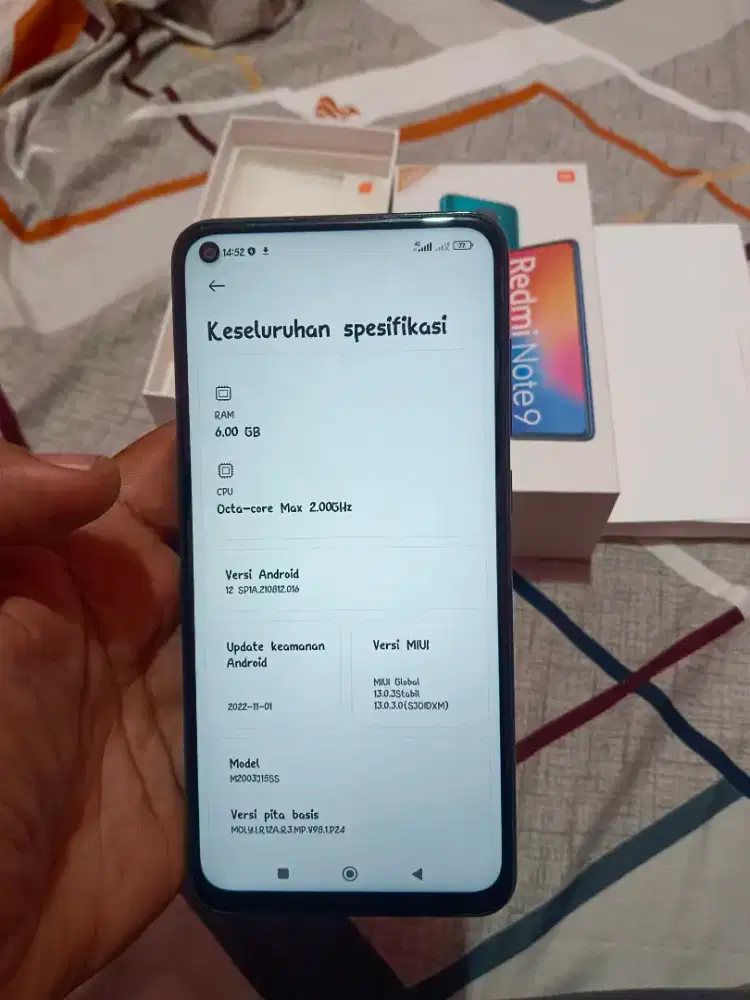 For sale : xiomi readmi note 9