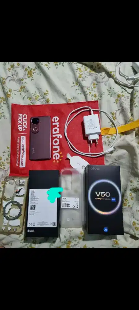 VIVO V50 5G RAM 12/256 GB FULLSET ori  garansi resmi VIVO INDONESIA