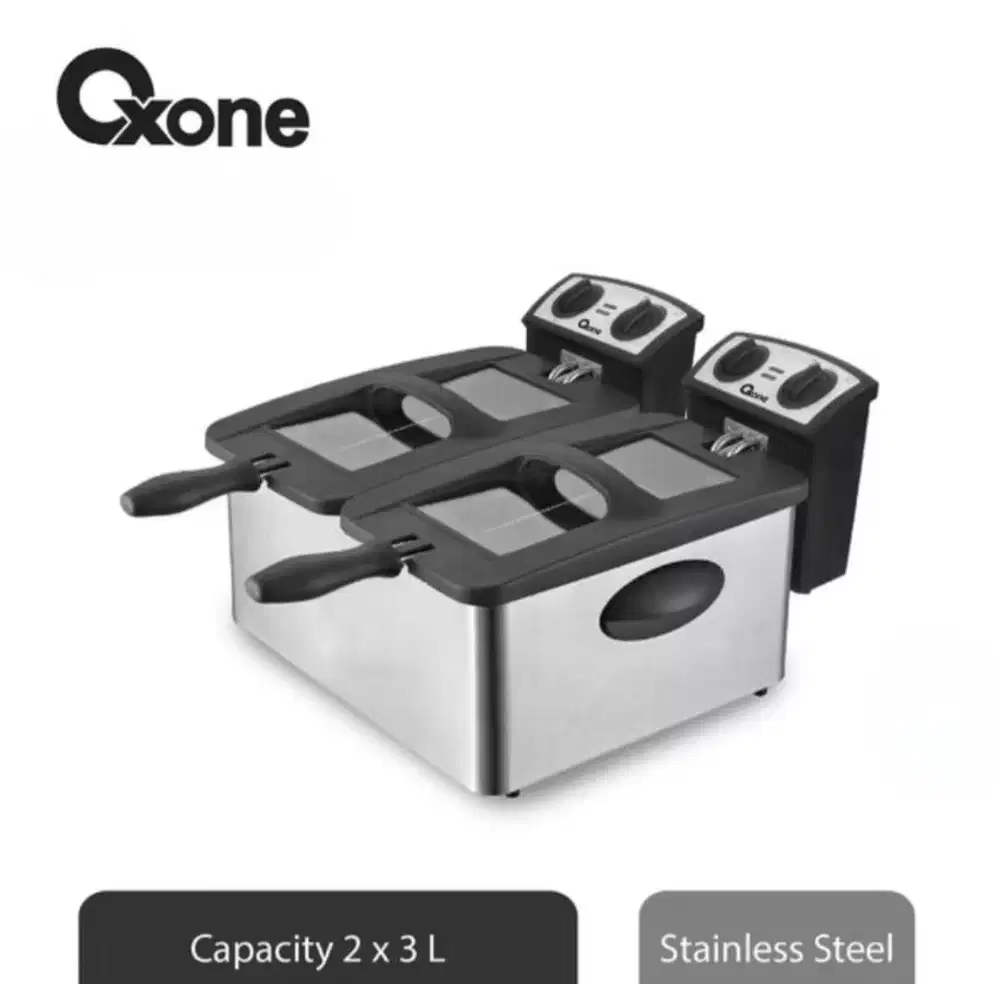 Oxone OX-990 Deep Fryer Elektrik 2 Tank (2x3 Liter)