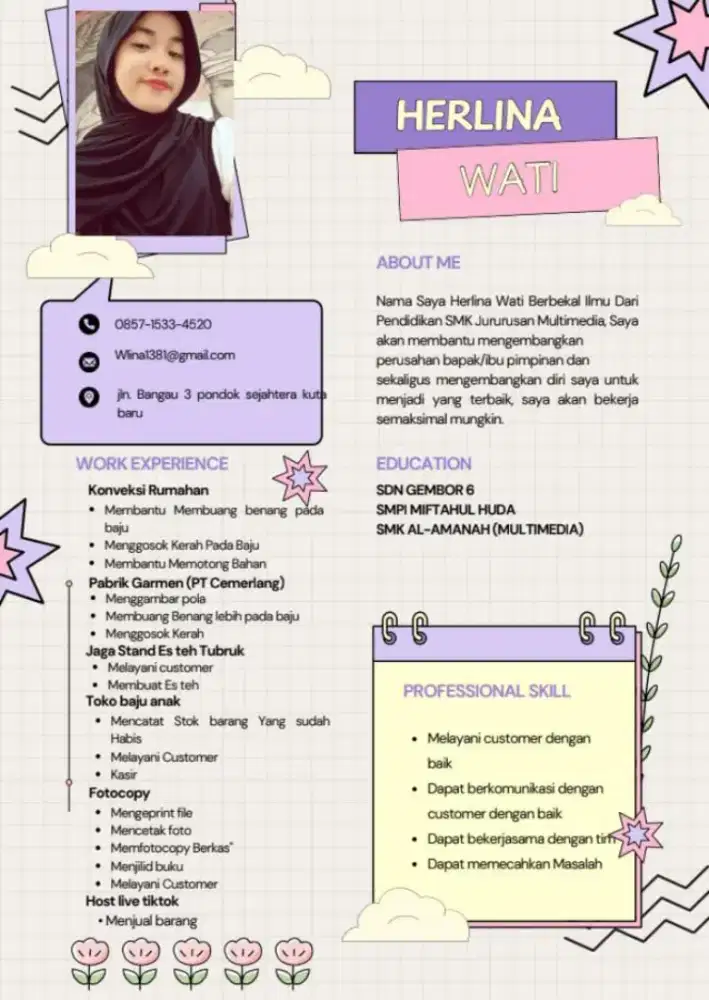 info loker host live dan lainnya