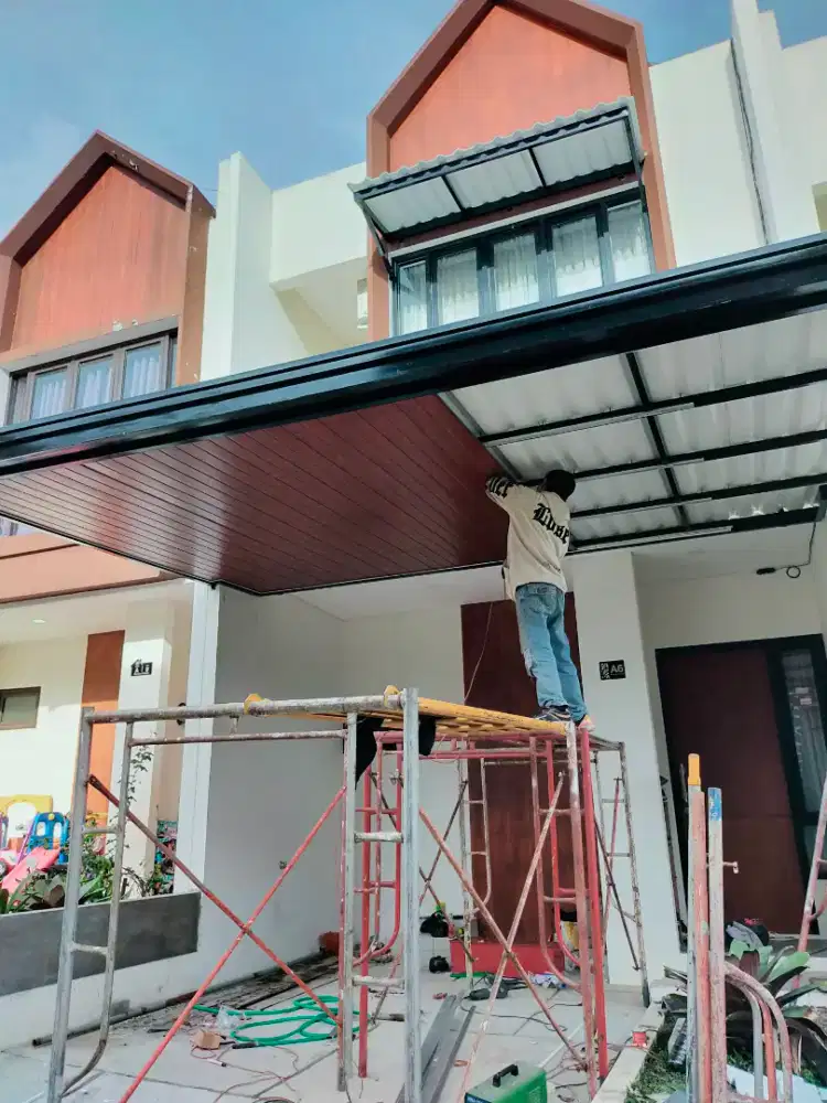 kanopi alderon+pelapon PVC minimalis