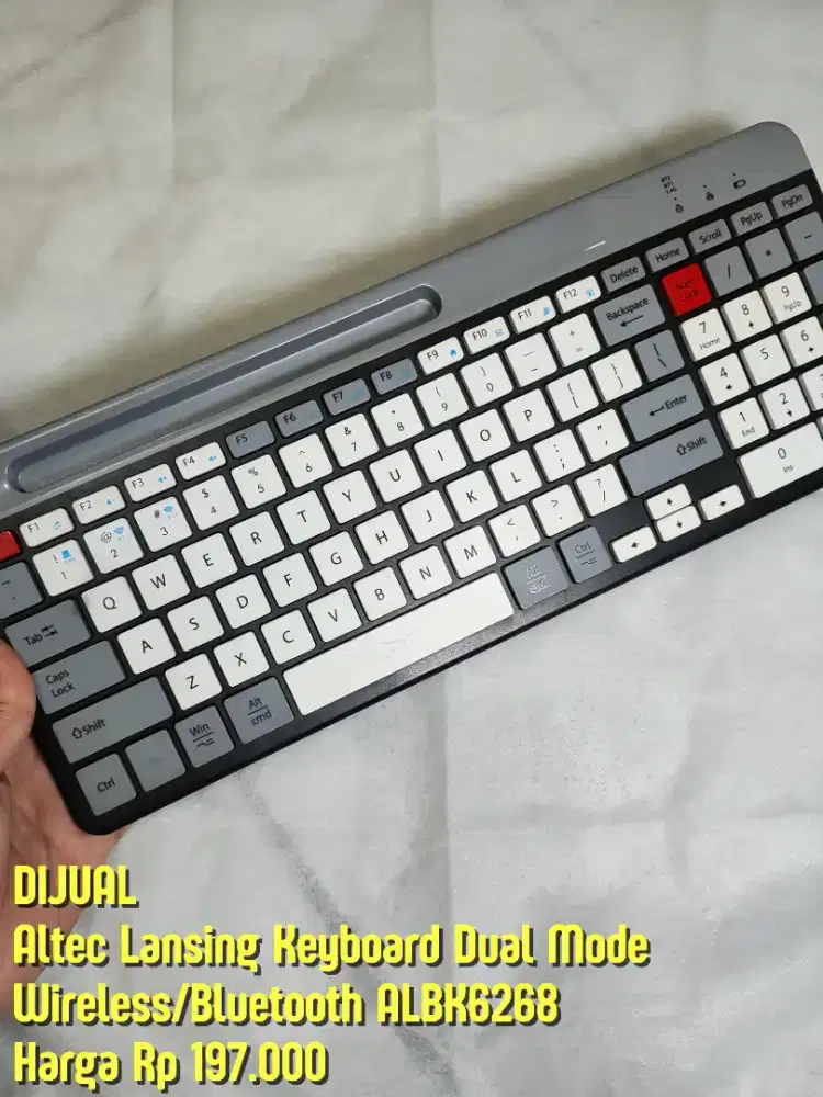 Altec Lansing Keyboard Dual Mode Wireless/Bluetooth ALBK6268