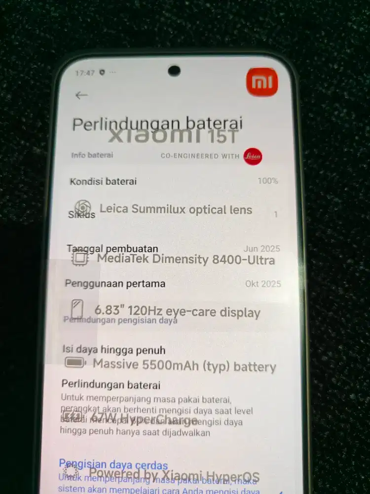 Xiaomi 15t 12 256 Fullset