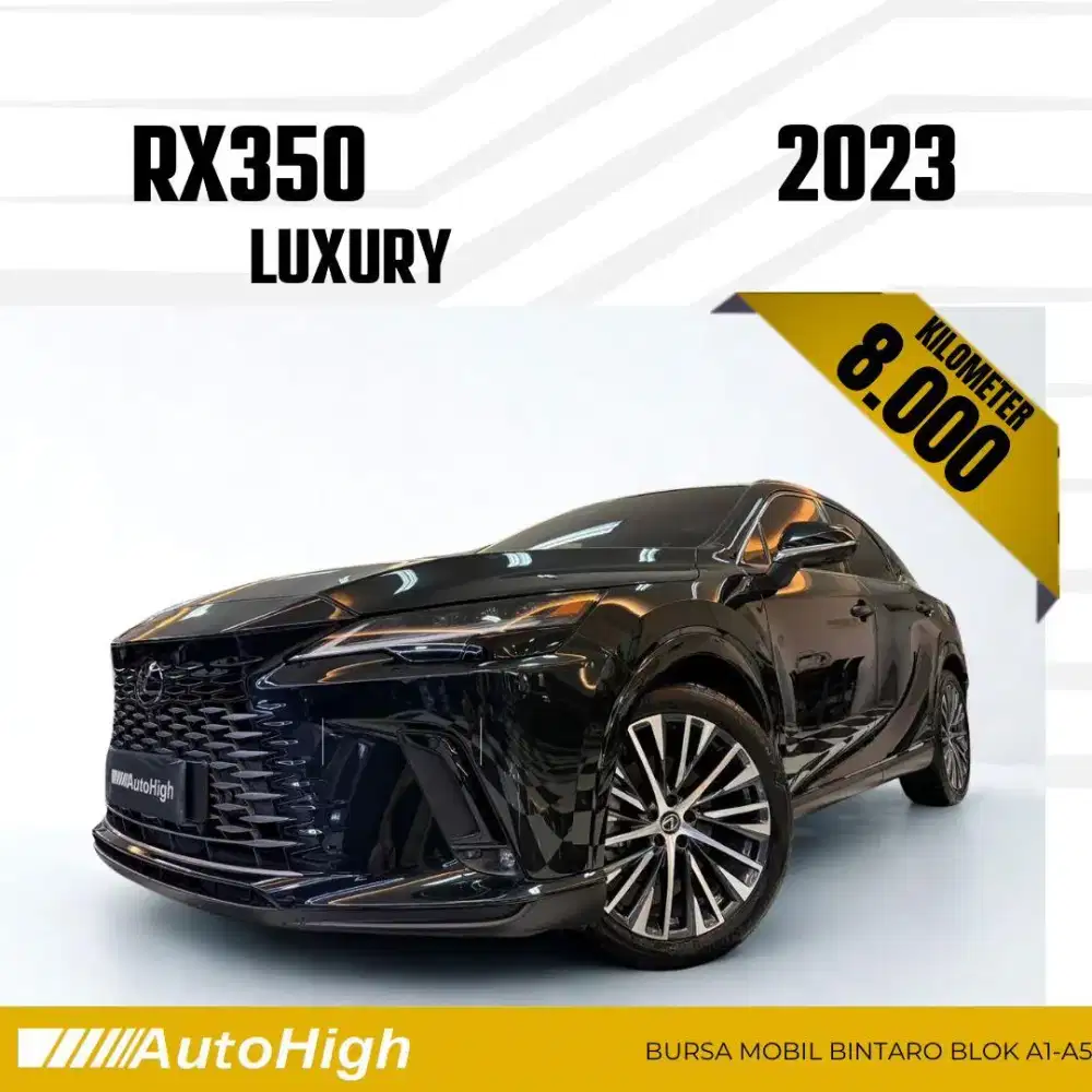 DP10% [Km8.000] RX350 Luxury 2023 Black Reg 2024 #AUTOHIGH