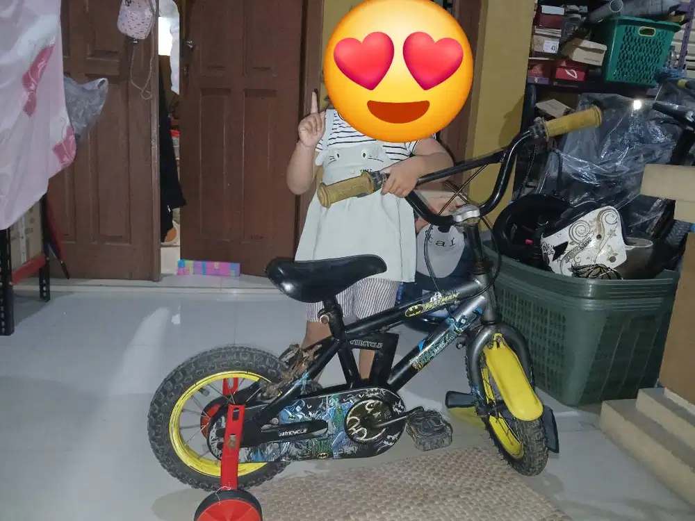 Sepeda wimcycle batman 12 inc bukan polygon