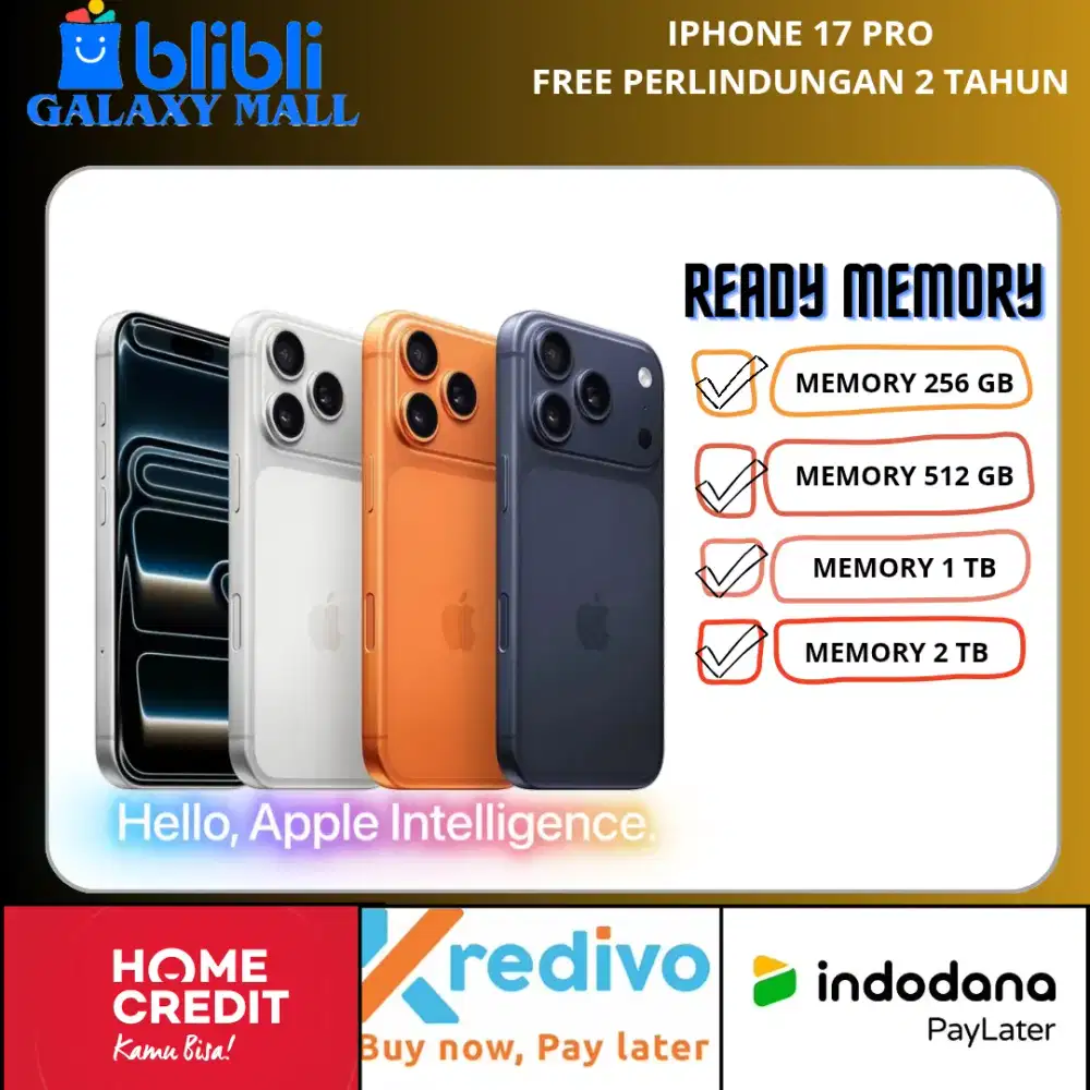Iphone 17 Pro Bergaransi Resmi Free Perlindungan 2 Tahun