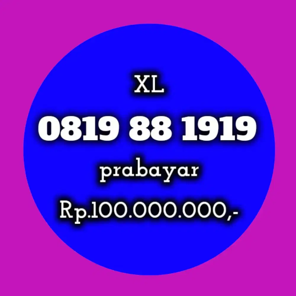 NOMOR CANTIK XL 1919