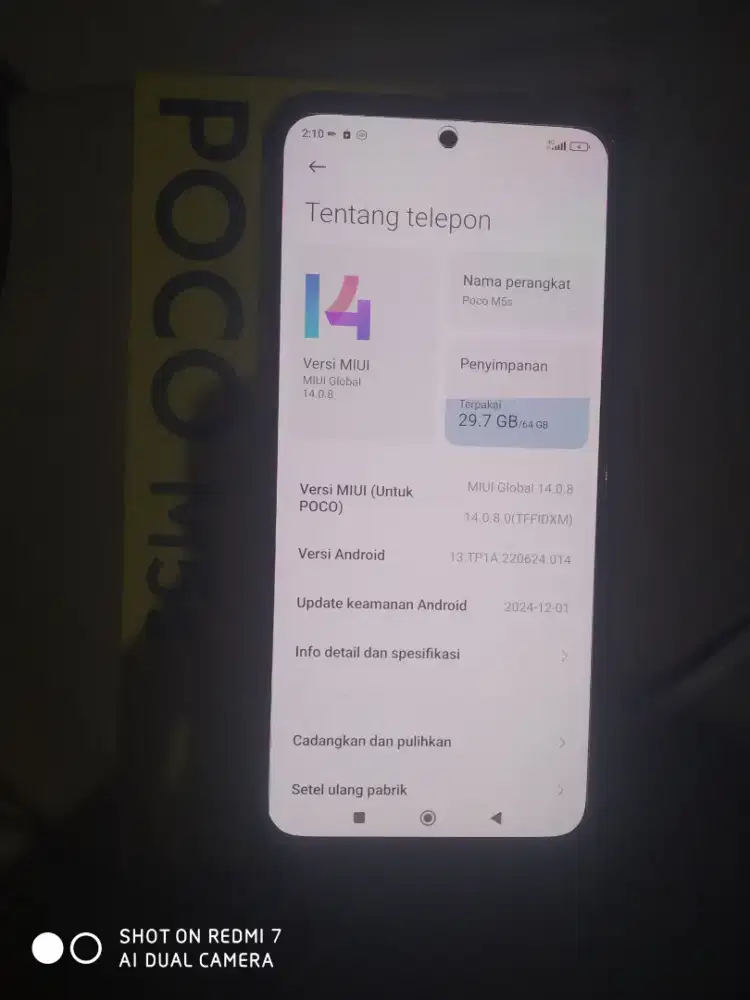 Poco M5s 4/64 (Original No Minus masih Garansi)