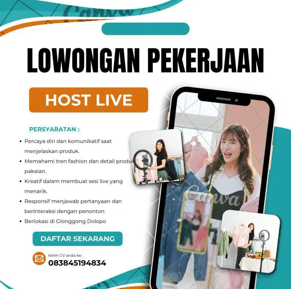 LOWONGAN KERJA HOST