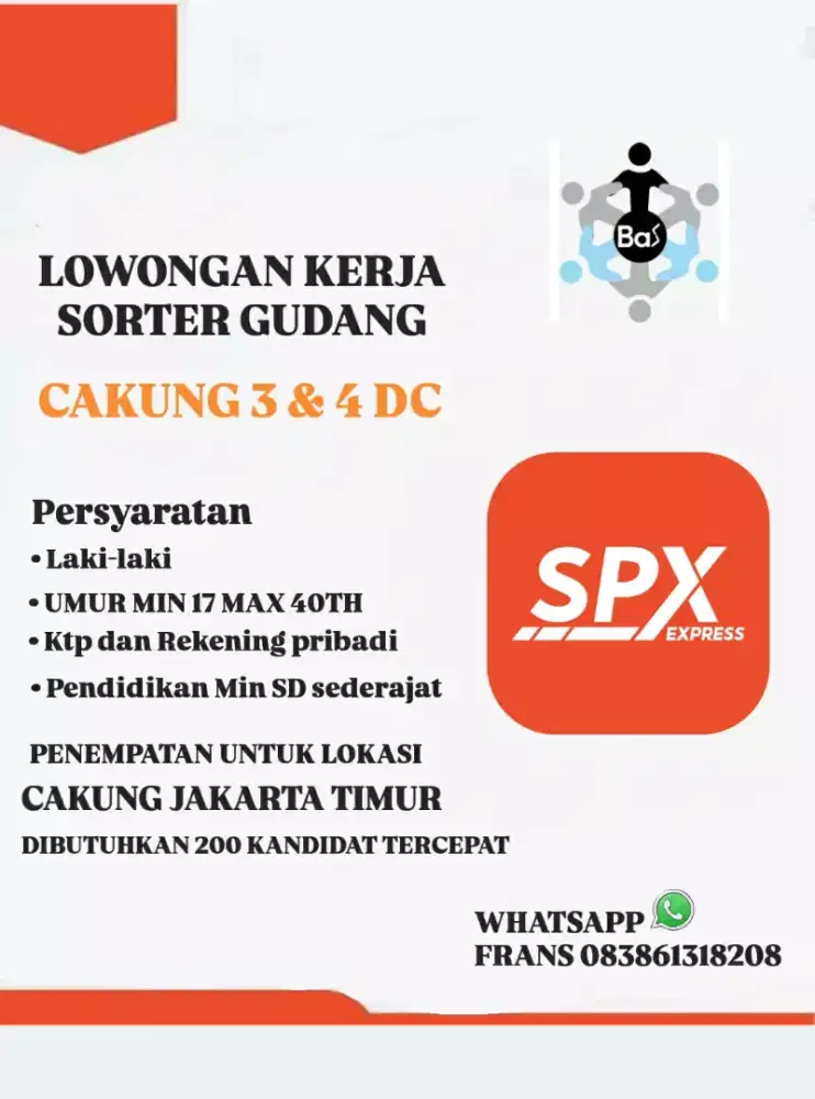 LOWONGAN SHOPEE SPX CAKUNG