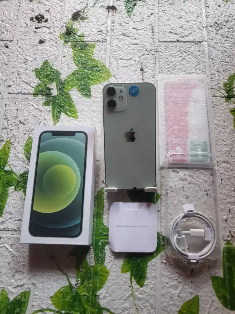 Iphone 12 mini 64gb purple inter all operator fulset mulus no minus