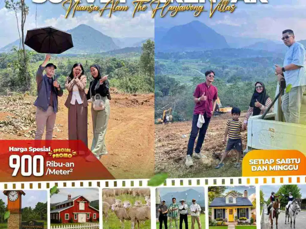 JUAL TANAH MURAH LEGALITAS SHM VIEW GUNUNG HANJAWONG BOGOR TIMUR