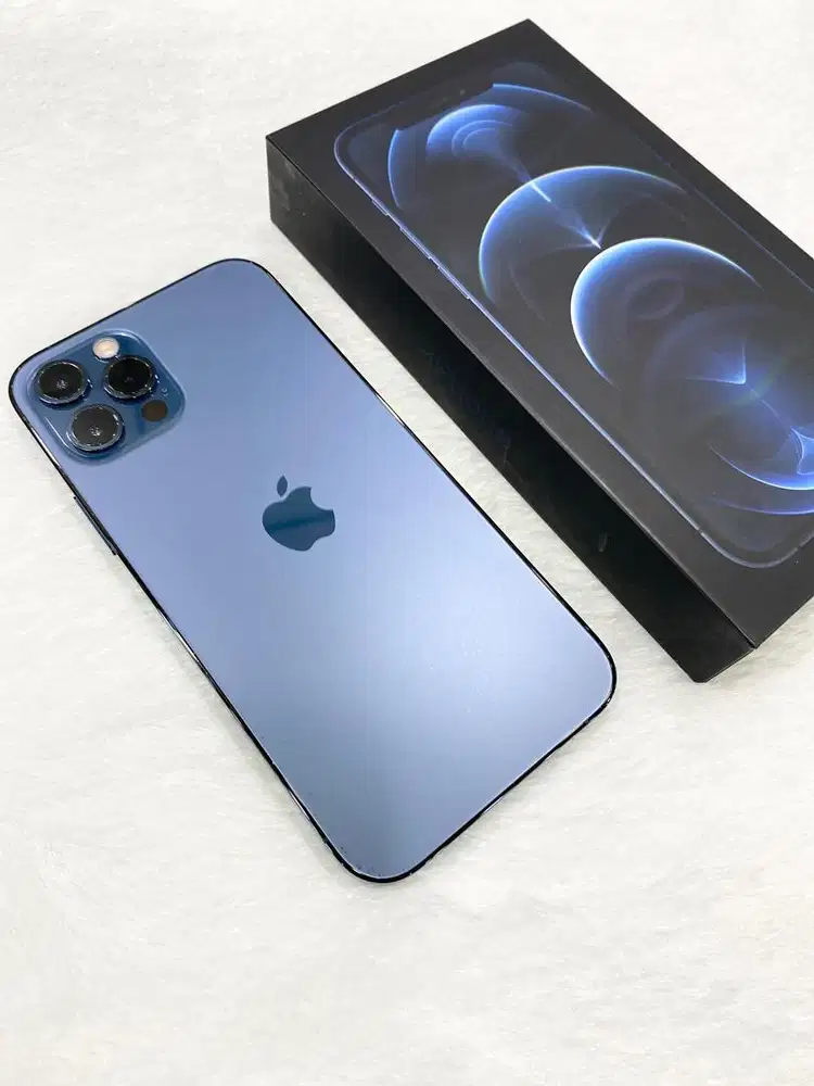 Iphone 12 pro 256gb pacific blue, resmi iBox (like new)