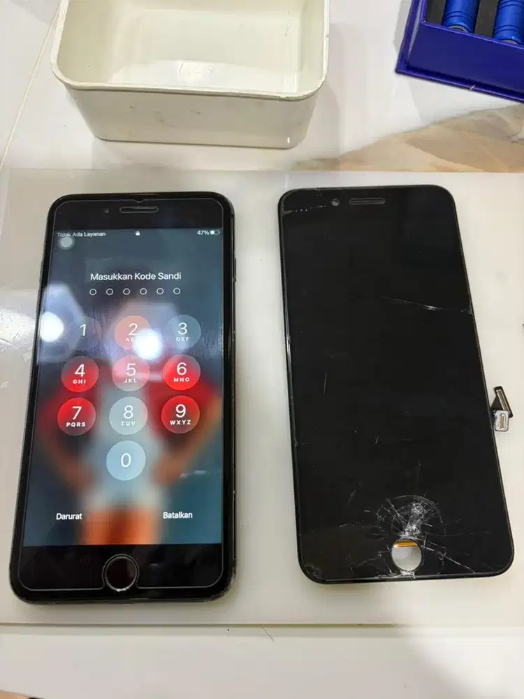 Ganti lcd iphone 8+ bergaransi