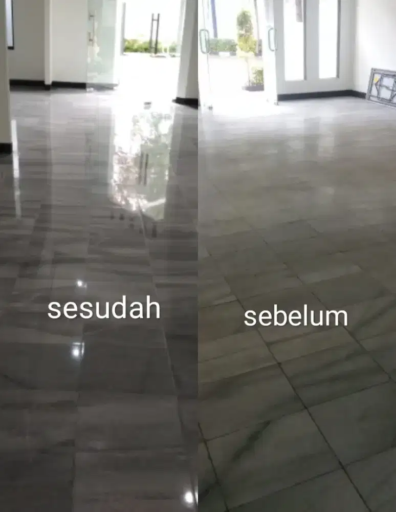 Jasa poles lantai marmer dll