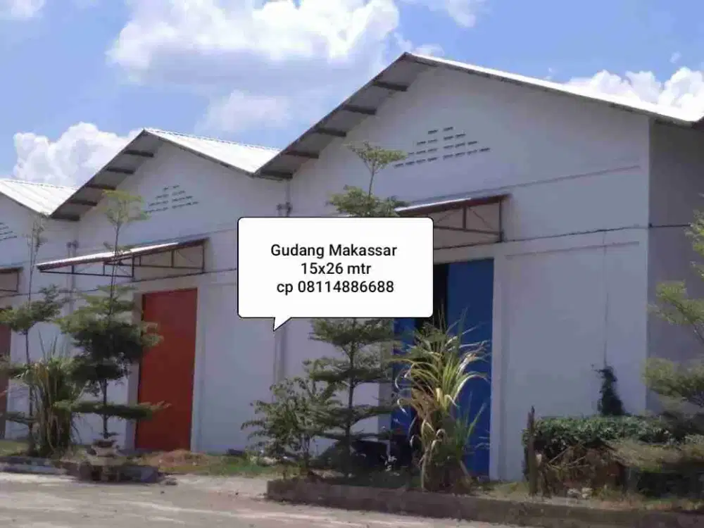 Gudang Murah Makassar kondisi Baru Dekat Pelabuhan Bandara