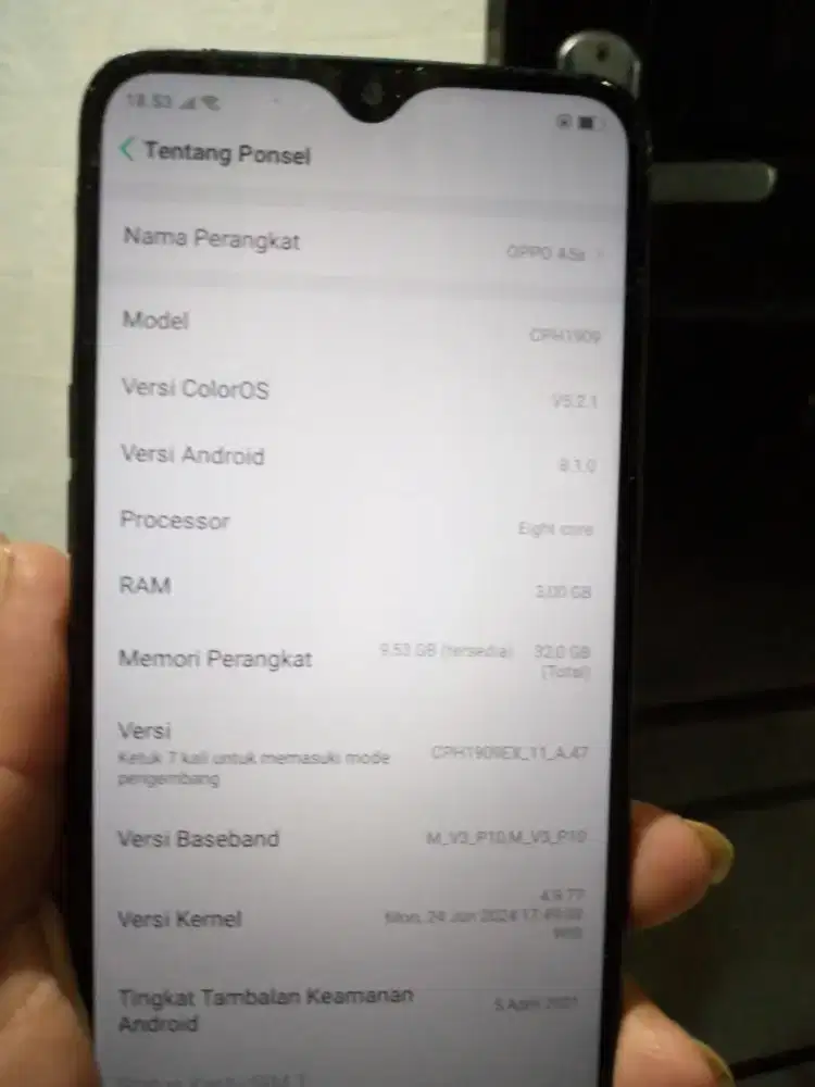 Jual Oppo A5s batangan RAM 3GB