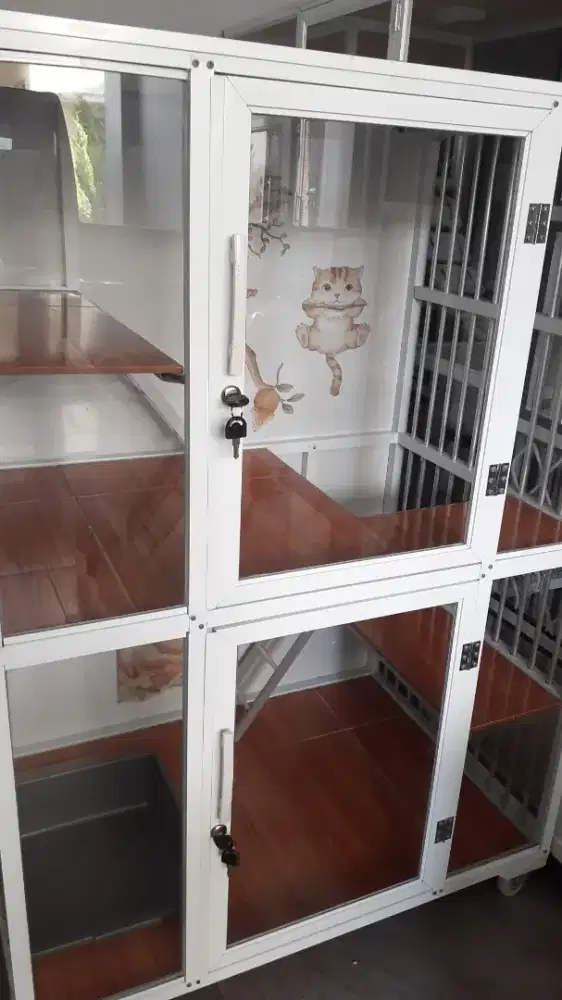 Kandang kucing 2 pintu