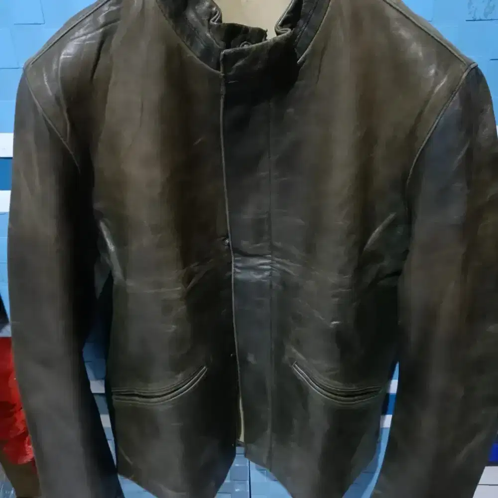 Jaket kulit asli import