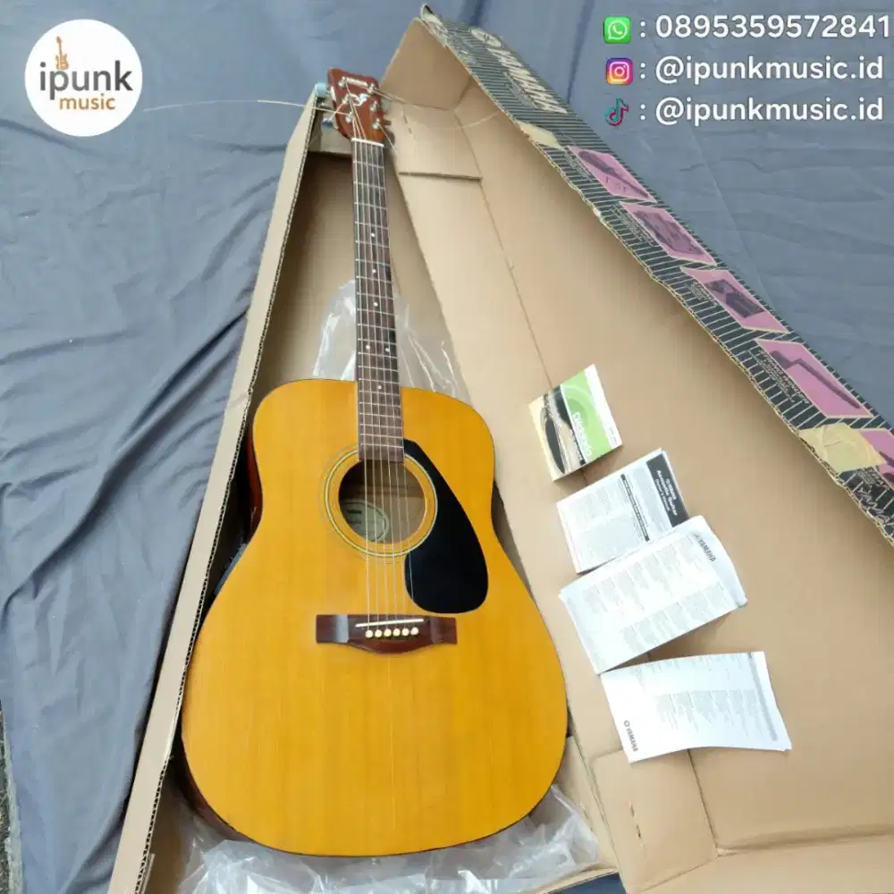 Yamaha FX310 Original Akustik Elektrik Gitar jumbo + senar Baru string