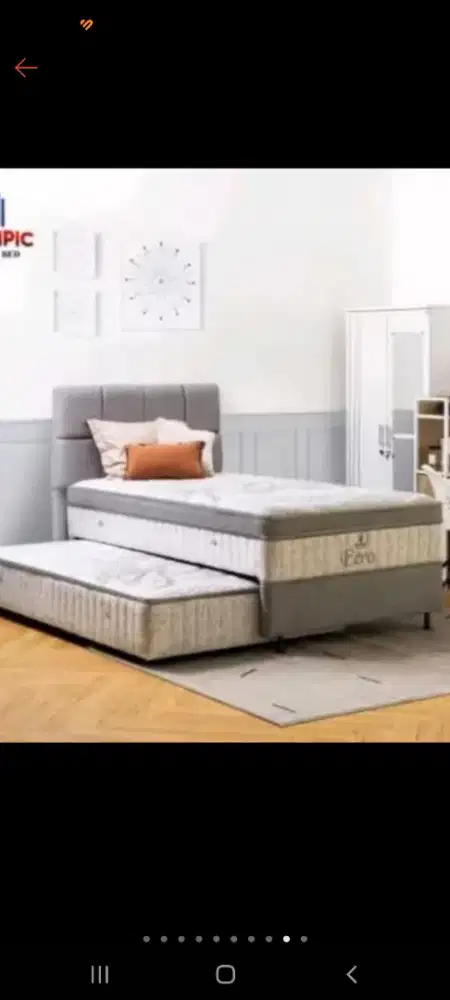 Dijual cepat Spring Bad Merk Oltmpic 2 in 1 atau kasur sorong