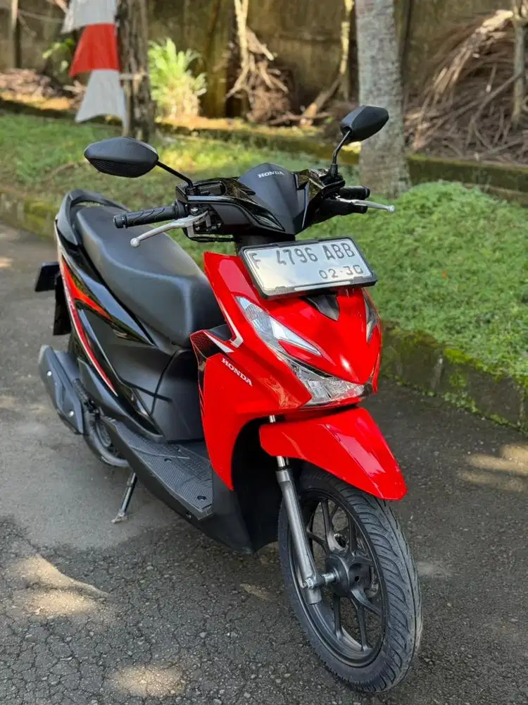 Honda Beat CBS Thn 2025 F Kota Merah Mulus