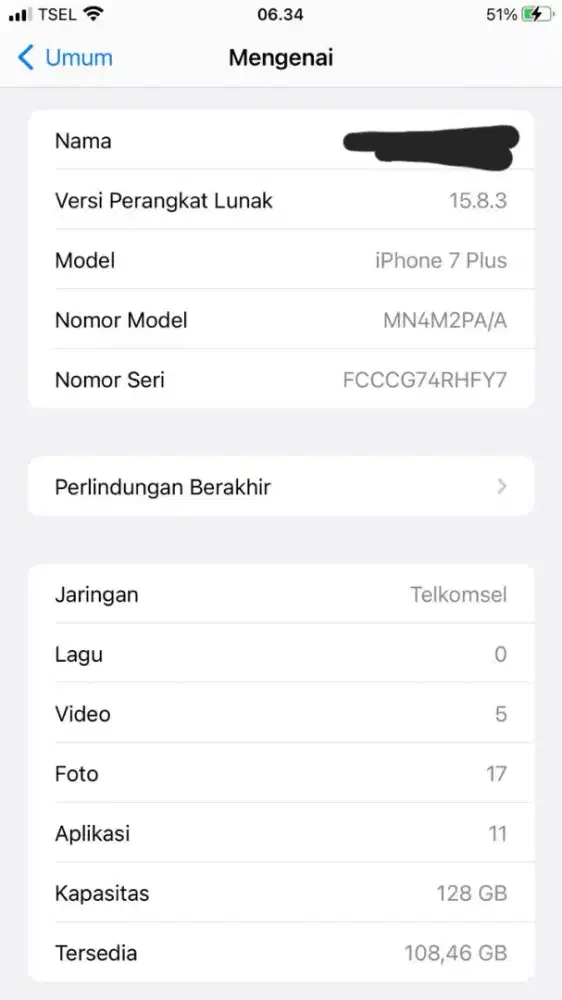 JUAL BU IPHONE 7 PLUS 128GB HITAM