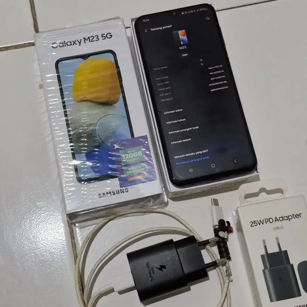 SAMSUNG Galaxy M23 5G 6/128 Deep Green Full Set Mulus