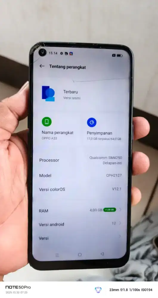 Opo. A53.   4/64 mnus retak normal