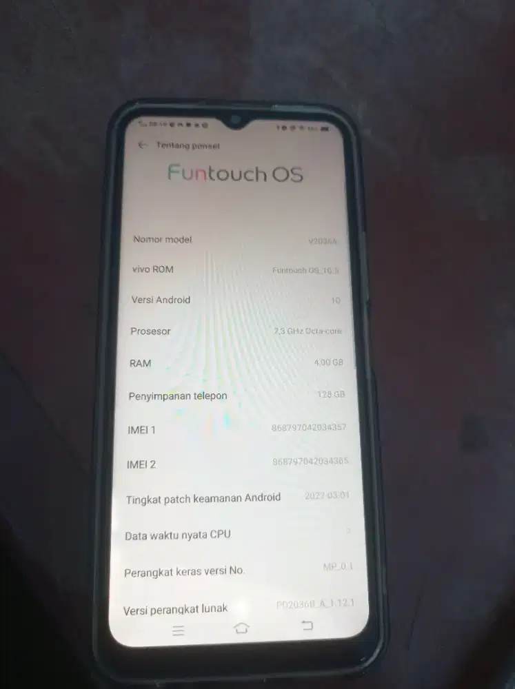 Vivo y20 ram 4 internal 128