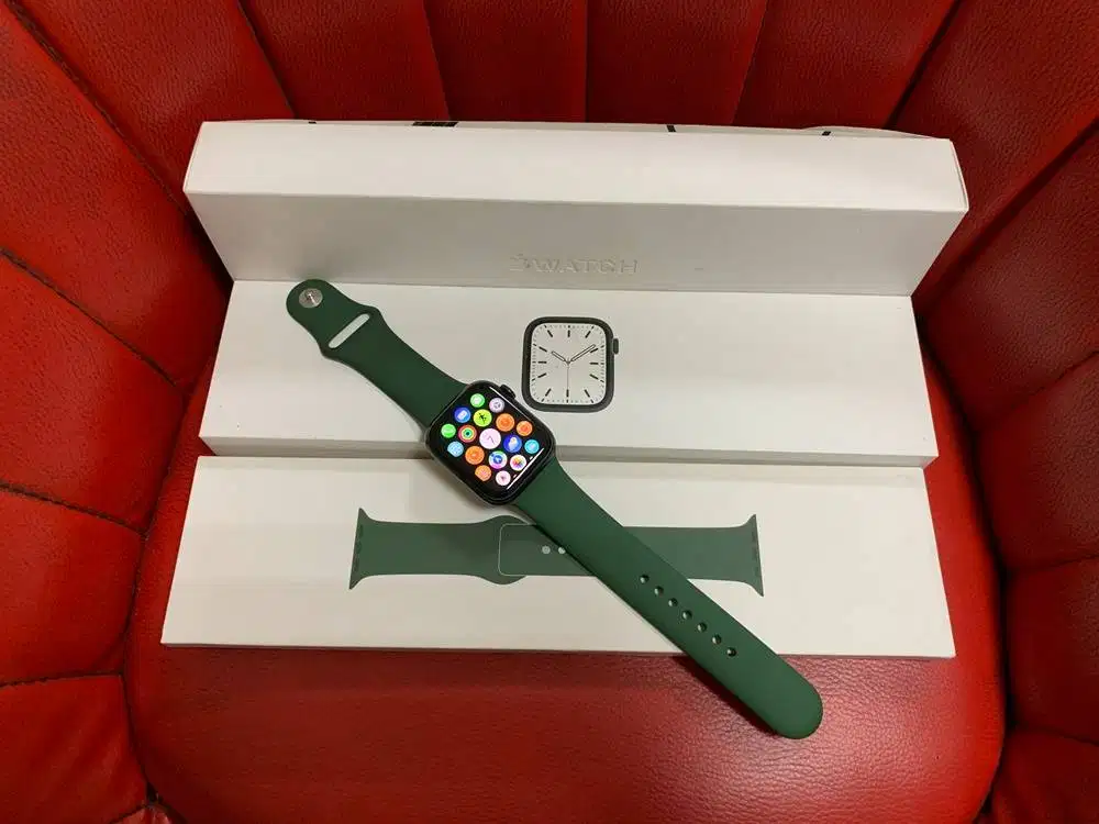 Apple Watch 7 45mm Green Ex iBox Digimap ID/A Fullset Original