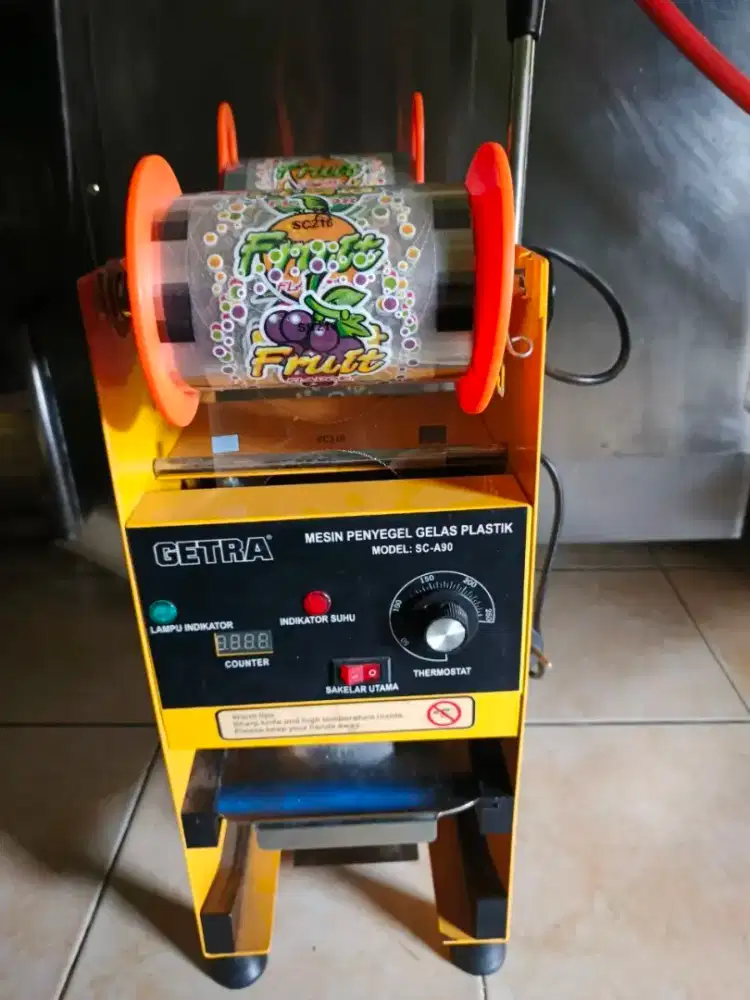 Cup Sealer merk Getra model SC-A90, Daya listrik 315 Watt