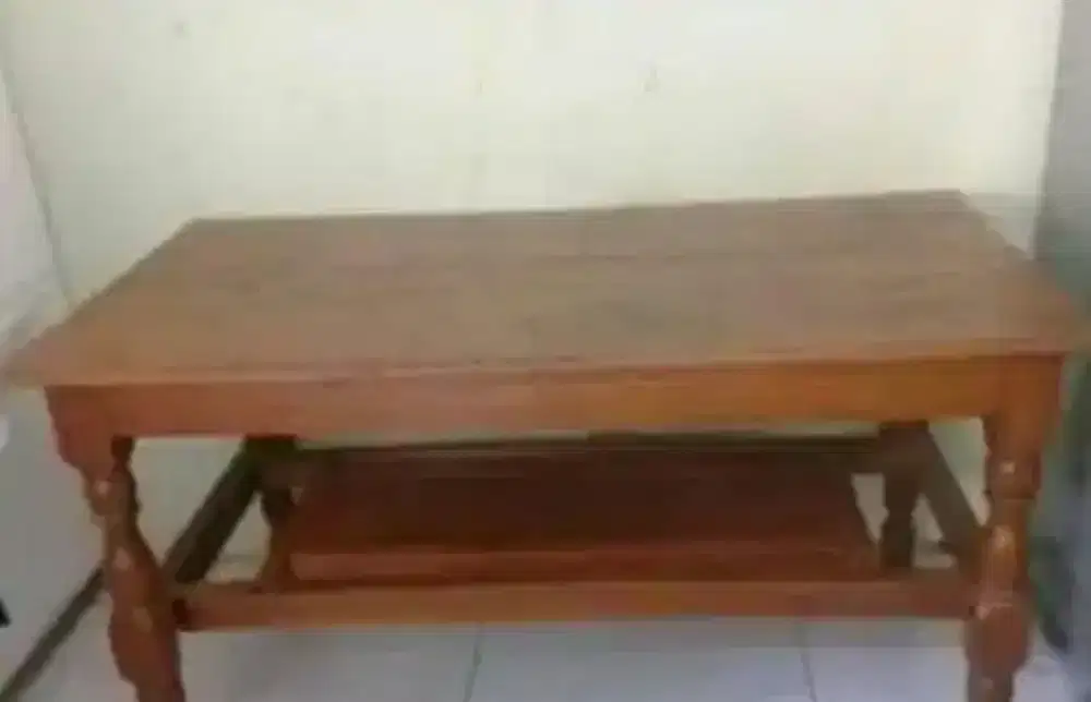 Meja Kayu Jati 1,2 x 0.5 m