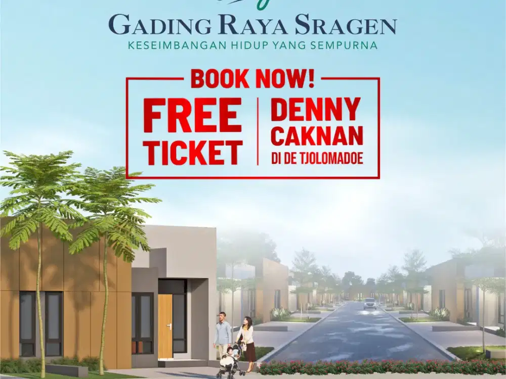 RUMAH SUBSIDI GRIYA GADING RAYA SRAGEN DP MULAI 5%