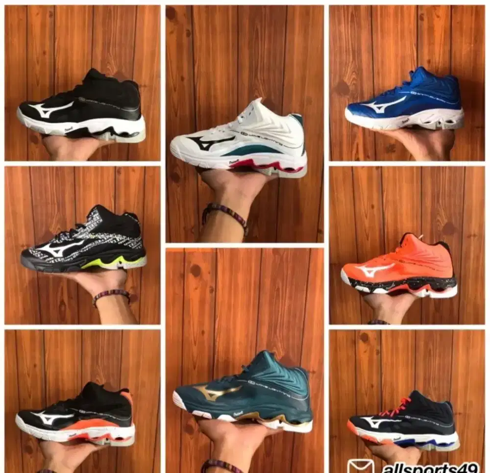 Sepatu olahraga volleyball mizuno wlz