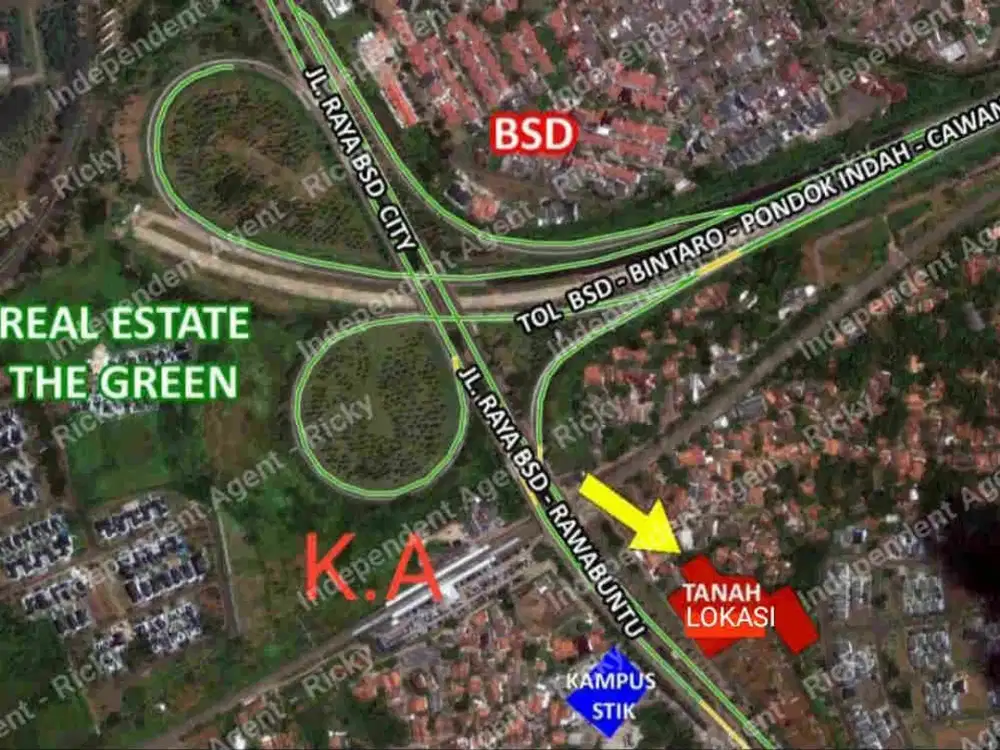 DIJUAL MURAH TANAH KOMERSIAL STRATEGIS DEKAT GERBANG TOL DI RAWA BUNTU - SERPONG