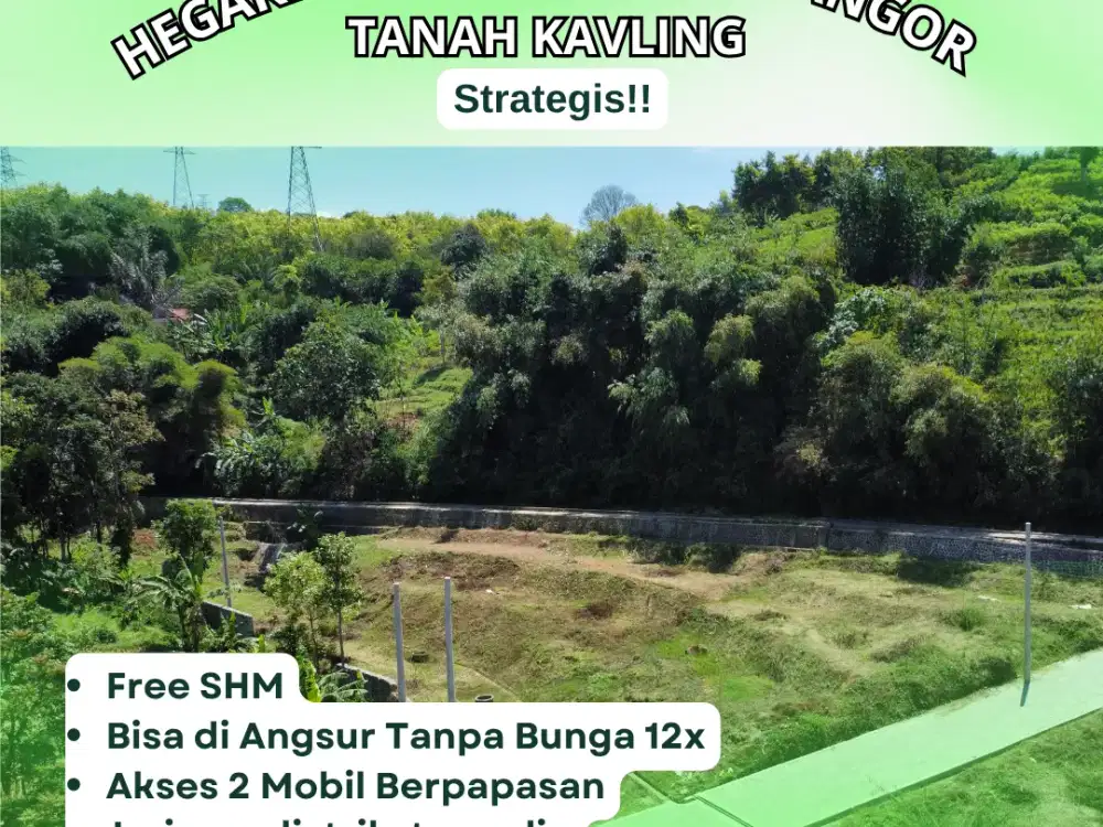 HARGA PERDANA! Kavling Siap Bangun Hegarmanah Geulis. Lingkungan Elite Mahasiswa & Dosen