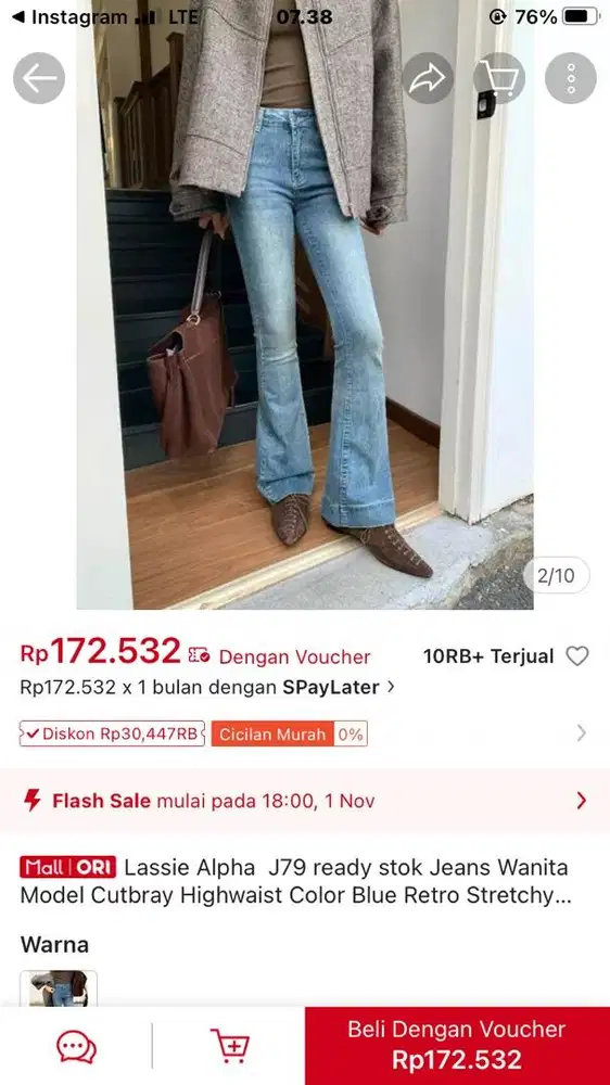 CELANA CUTBRAY LASHIE ALPHA J79