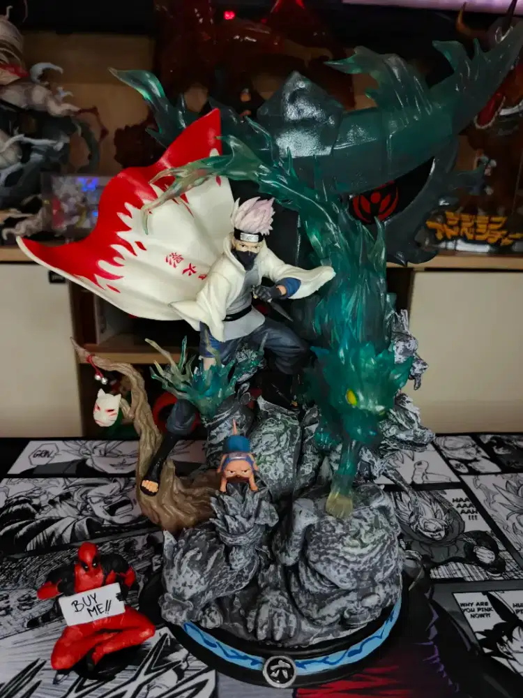 PREMIUM Statue Naruto Kakashi Hatake cloud studio design recast LED