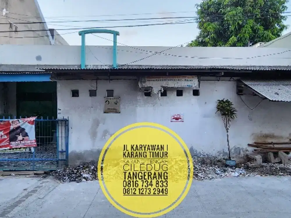 Rumah Luas Murah Ciledug Lt600m2 Jalan Karyawan Tangerang