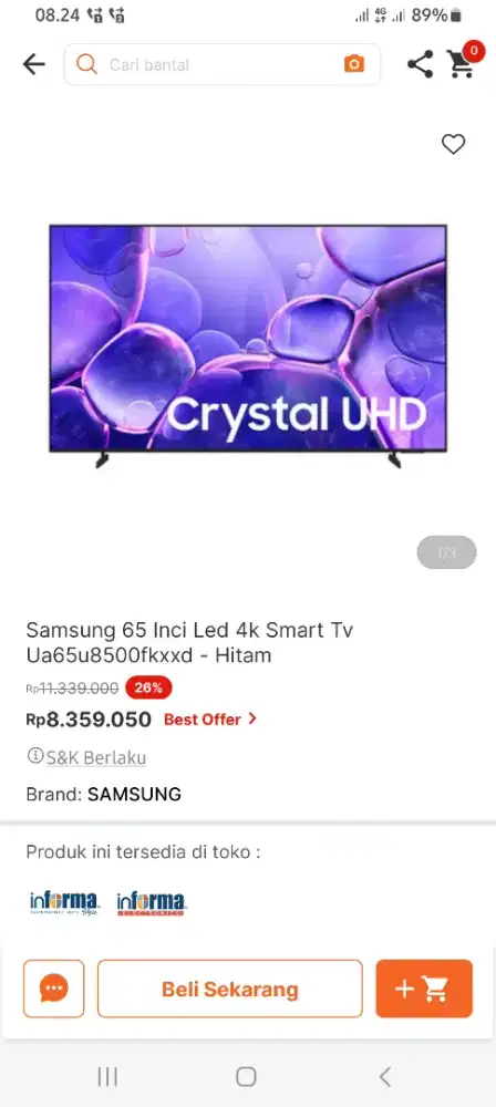 Tv samsung promo murah bangett 65inch