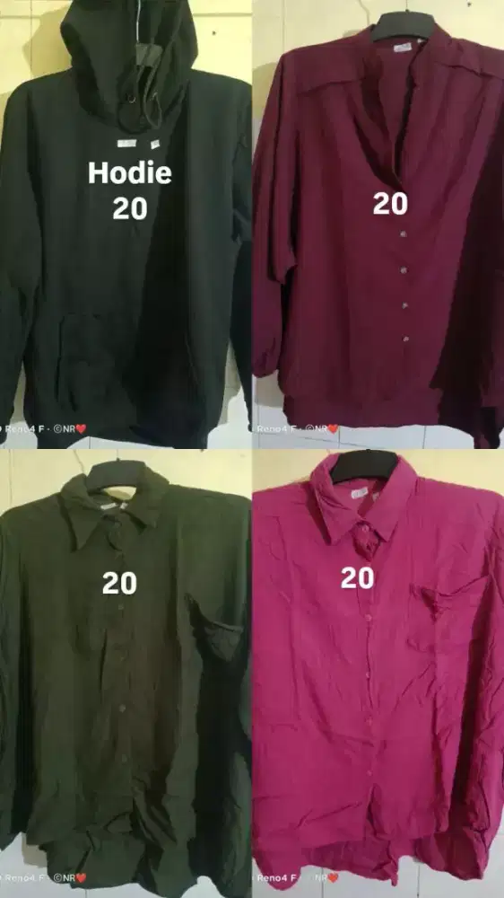 Preloved baju , kemeja , hodie