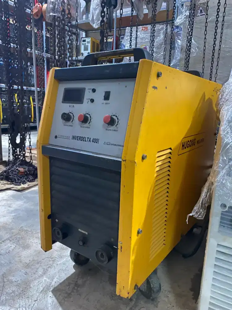 MESIN LAS BEKAS MMA 400A HUGONG 3 PHASE LAS LISTRIK INVERTER SMW STIK